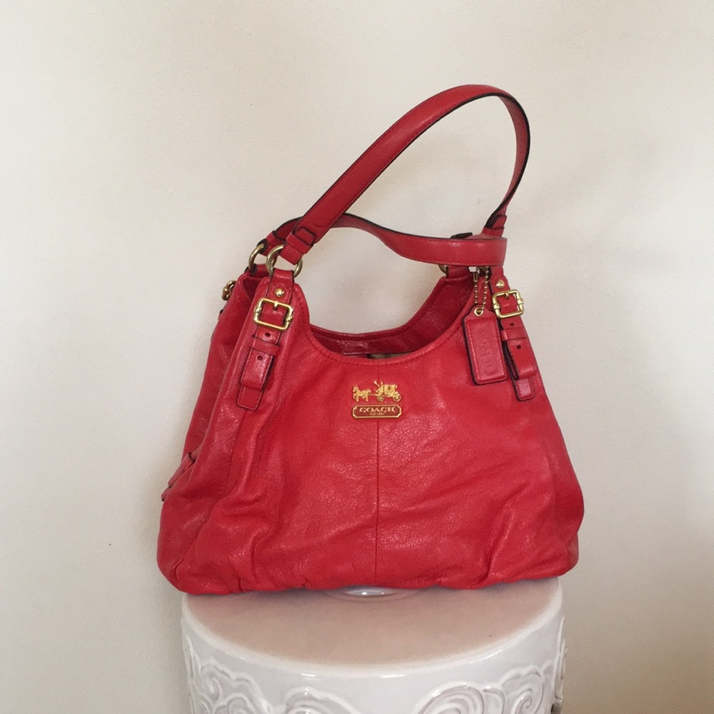 Impeccable Coach Cherry Bag
